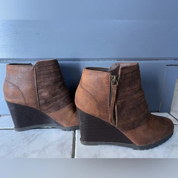 Sugar Shoes Sugar Wedge Ankle Boots For Women Poshmark